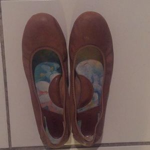 Leather classic ballet slippers